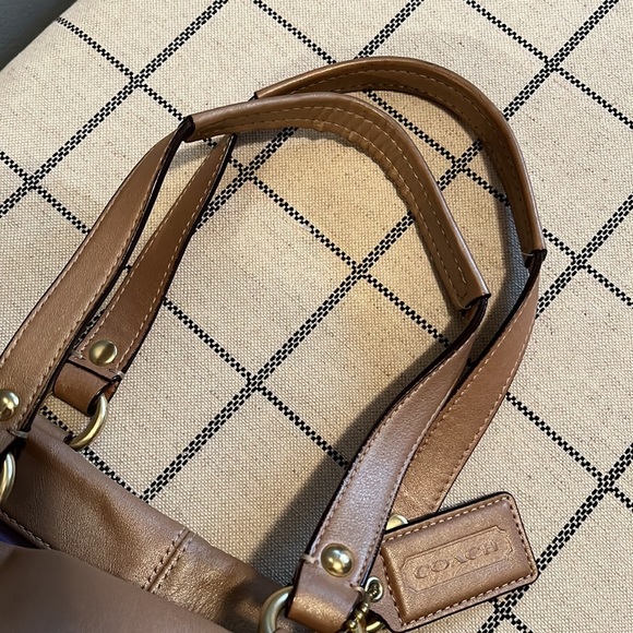 Coach Metallic Gold Tote Bag - Picture 6 of 9
